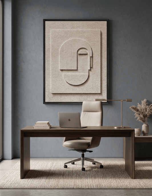 Quiet Profile | Minimalist Abstract Face Wall Art - Arte de Amaris