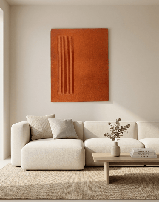 Amber Hues - Textured Minimalist Wall Art - Arte de Amaris