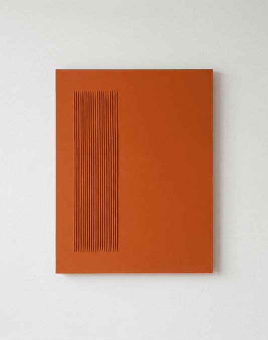 Amber Hues - Textured Minimalist Wall Art - Arte de Amaris