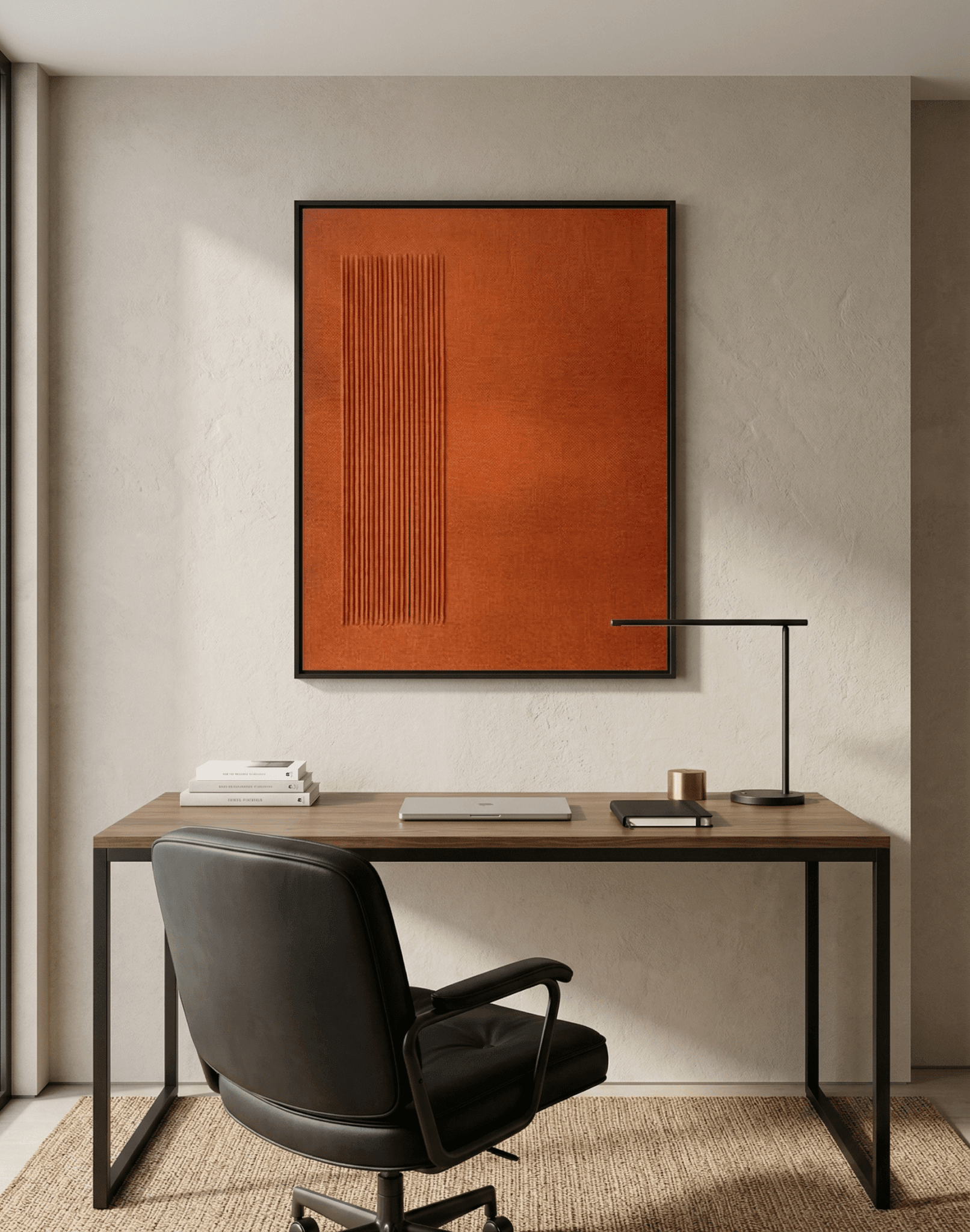 Amber Hues - Textured Minimalist Wall Art - Arte de Amaris
