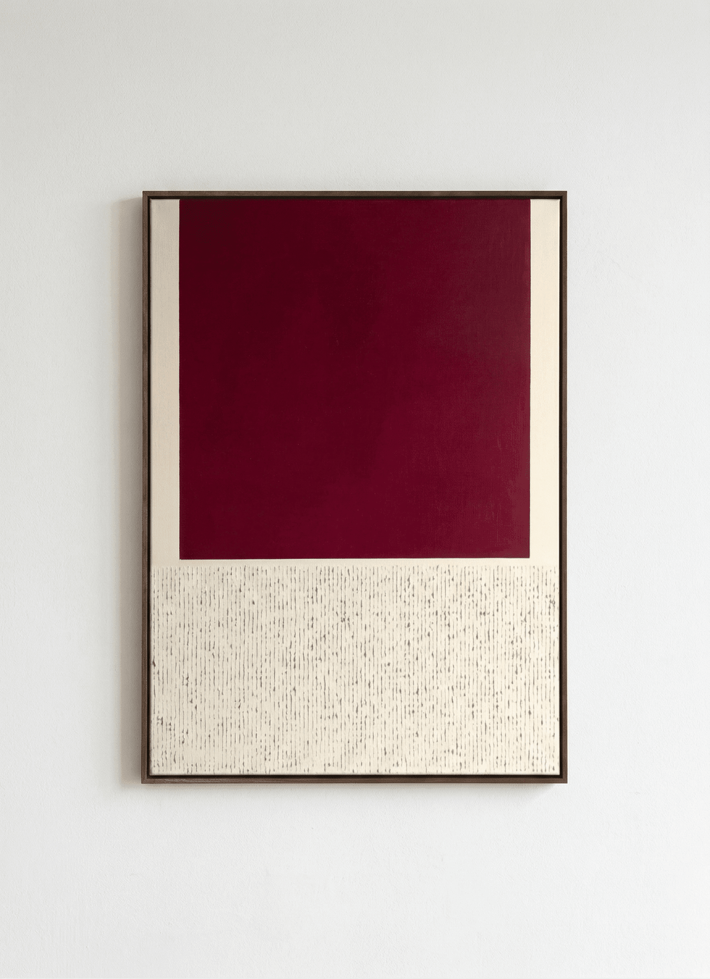 Crimson Balance | Minimalist Red Abstract Wall Art - Arte de Amaris