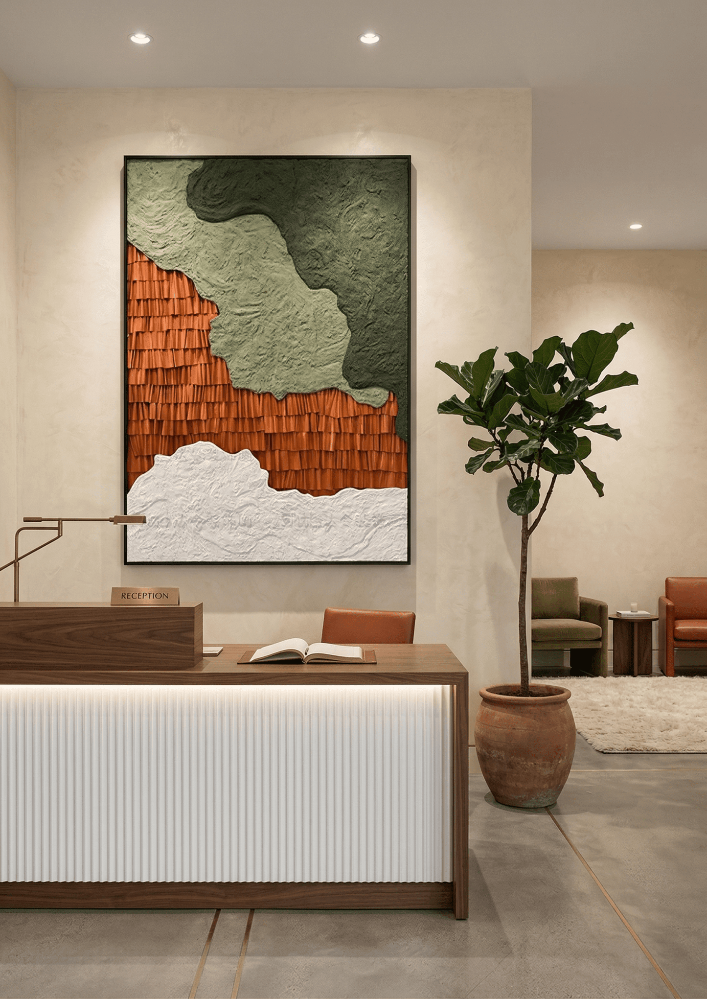 Earth Layers | Textured Landscape Abstract Wall Art - Arte de Amaris