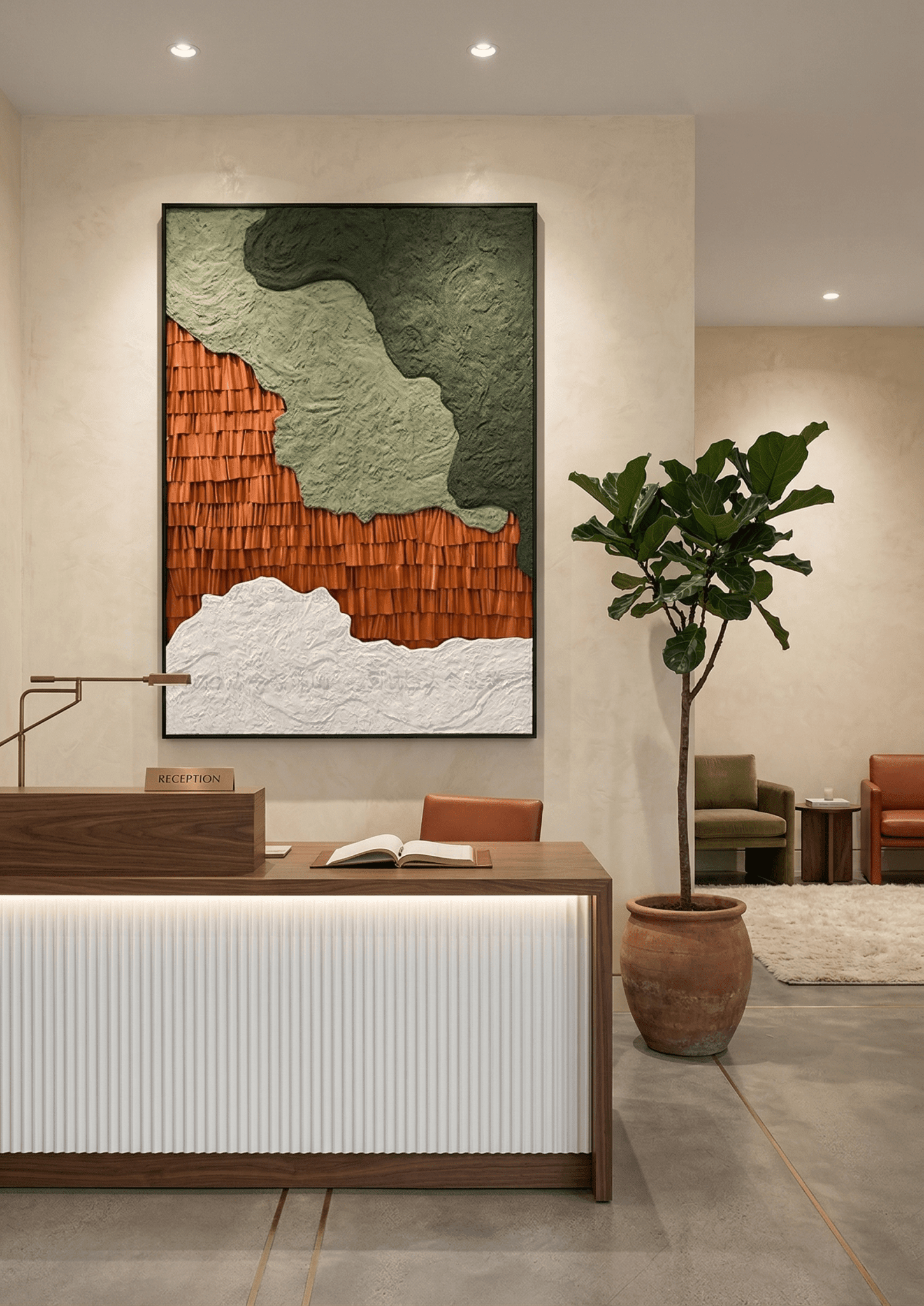 Earth Layers | Textured Landscape Abstract Wall Art - Arte de Amaris