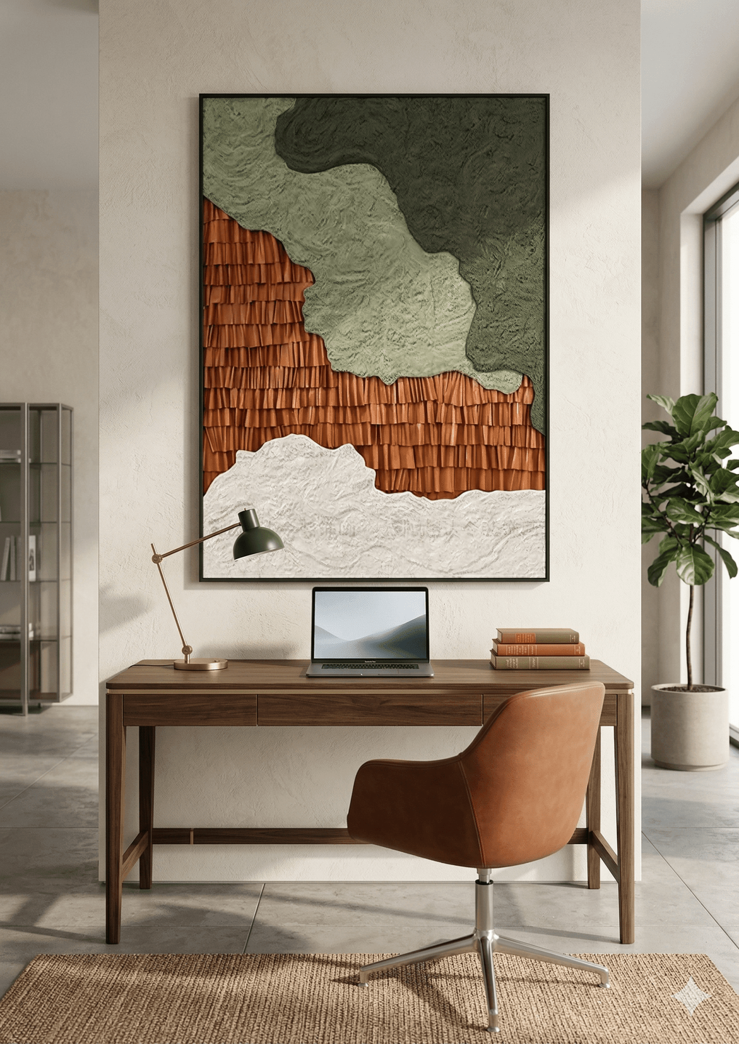 Earth Layers | Textured Landscape Abstract Wall Art - Arte de Amaris