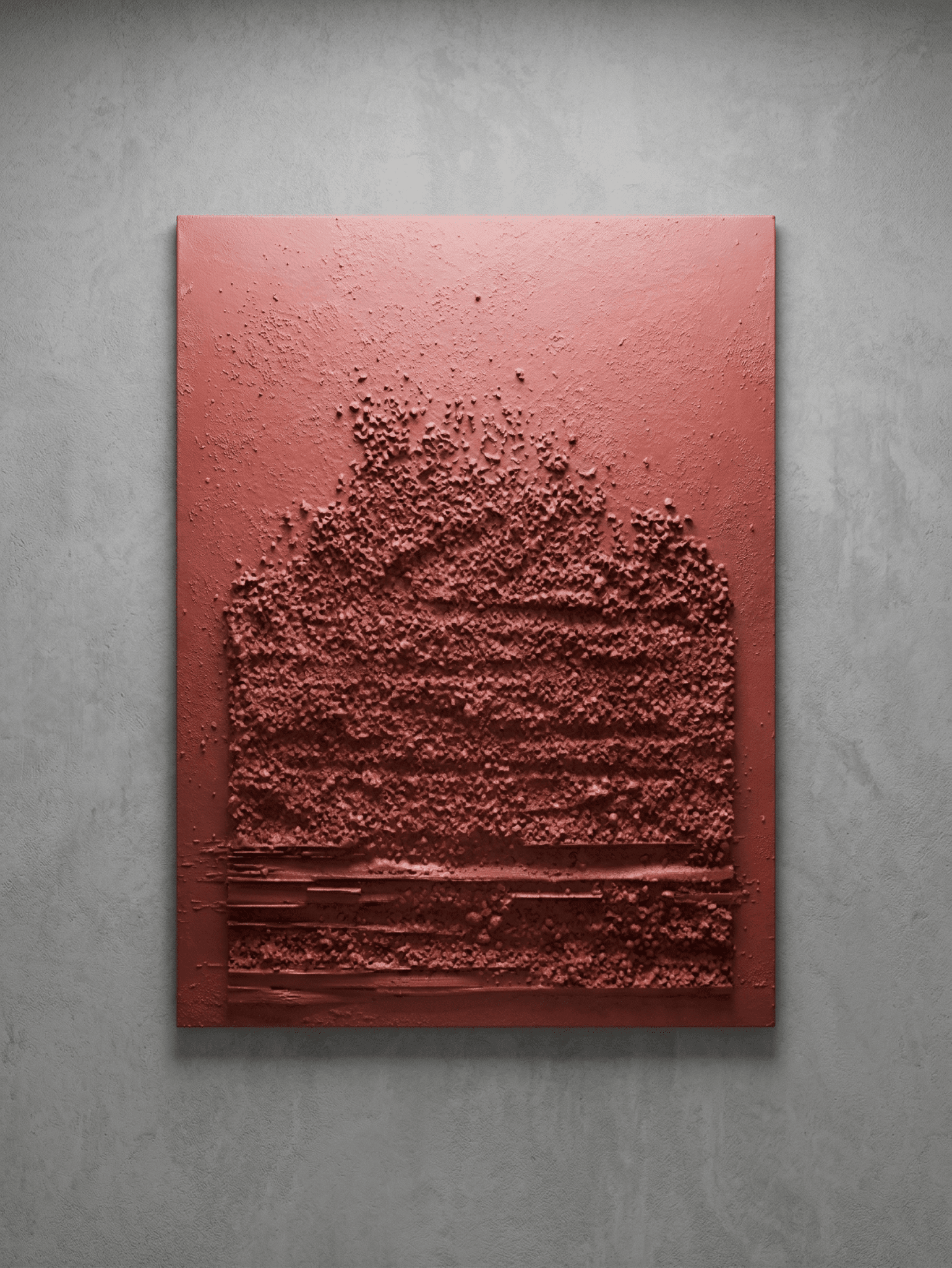 Echoes in Red - Modern Minimalist Statement Decor - Arte de Amaris