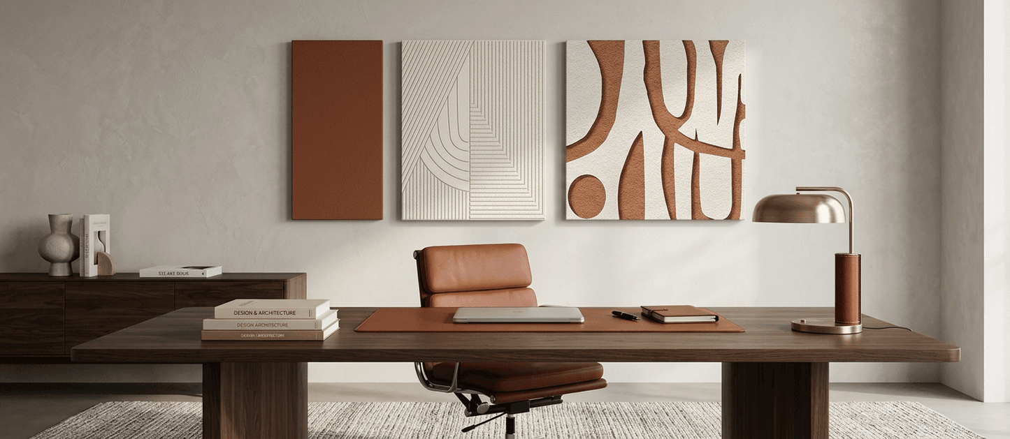 Modern Textured Wall Art Set of 3 - Arte de Amaris