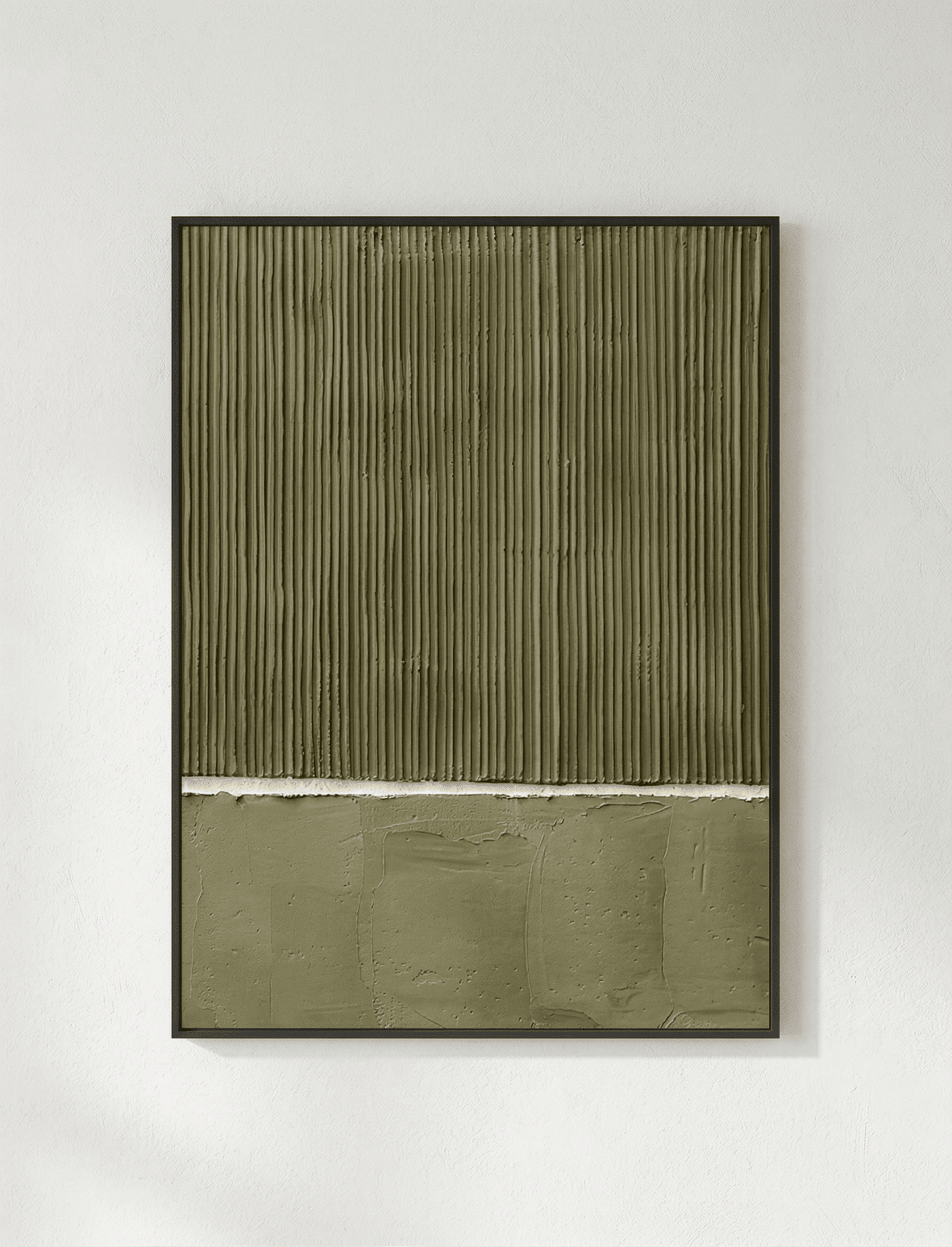 Olive Textured Abstract Wall Art - Arte de Amaris