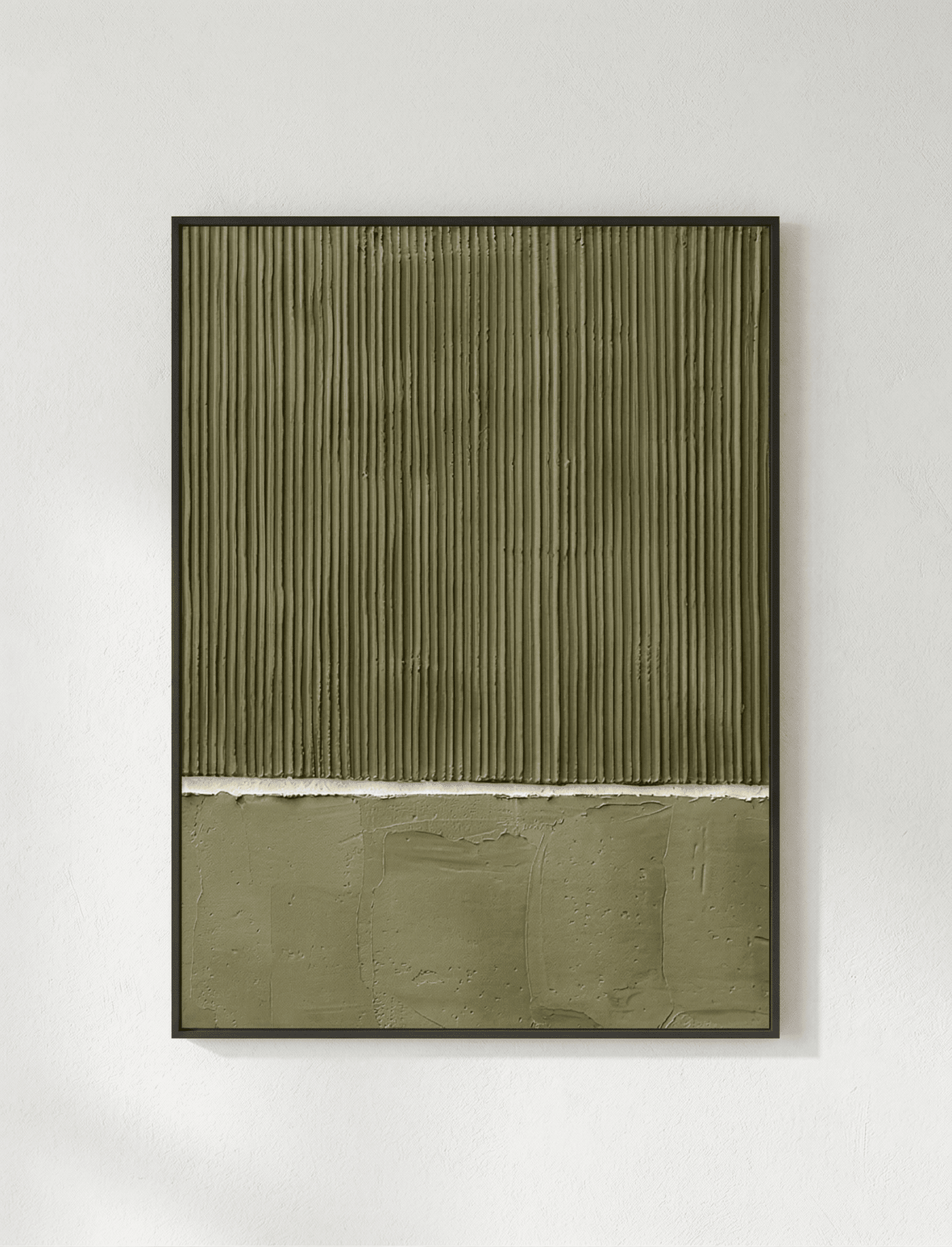 Olive Textured Abstract Wall Art - Arte de Amaris