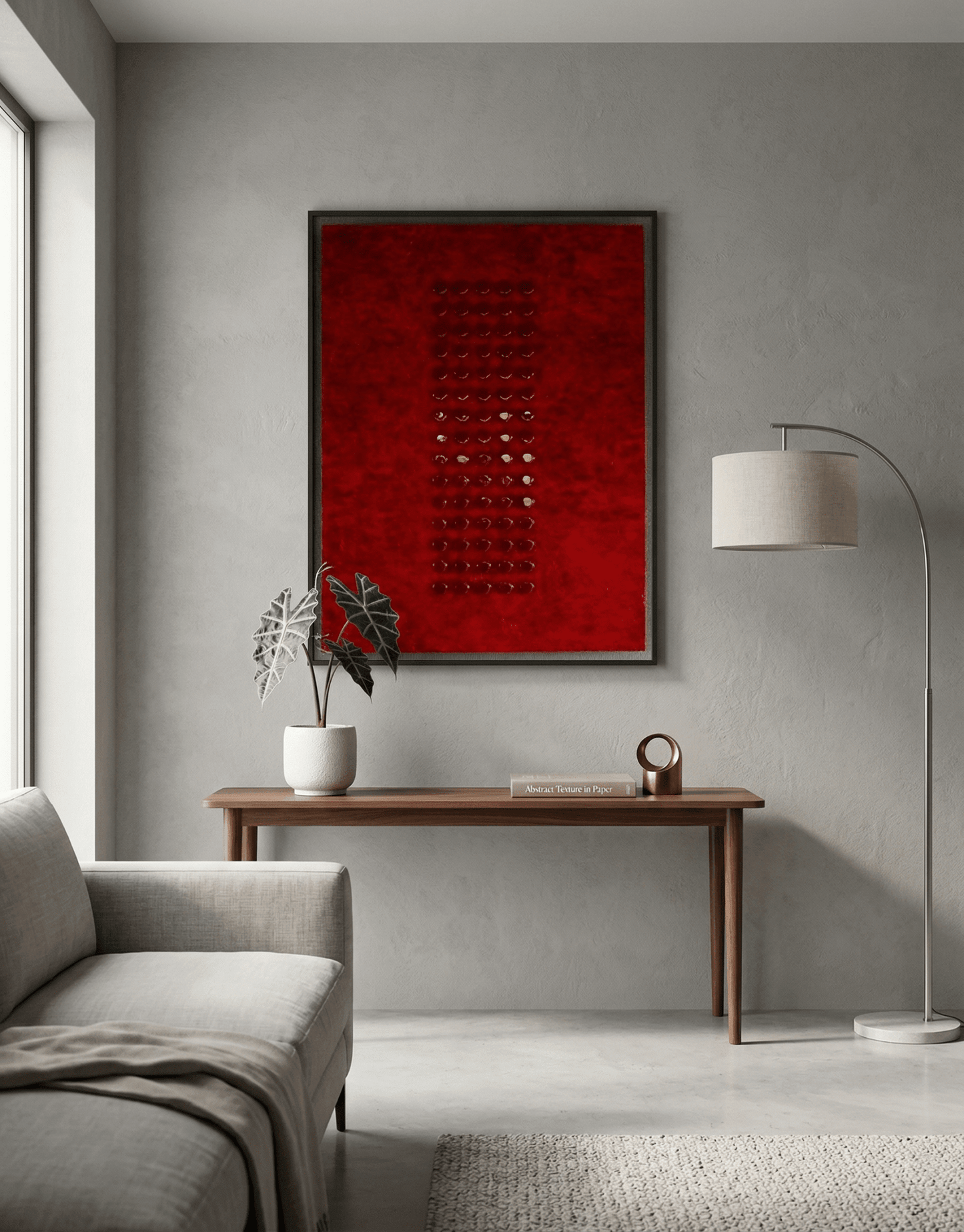 Paint me Red - Modern Red Statement Wall Decor - Arte de Amaris