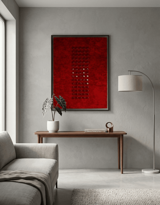 Paint me Red - Modern Red Statement Wall Decor - Arte de Amaris