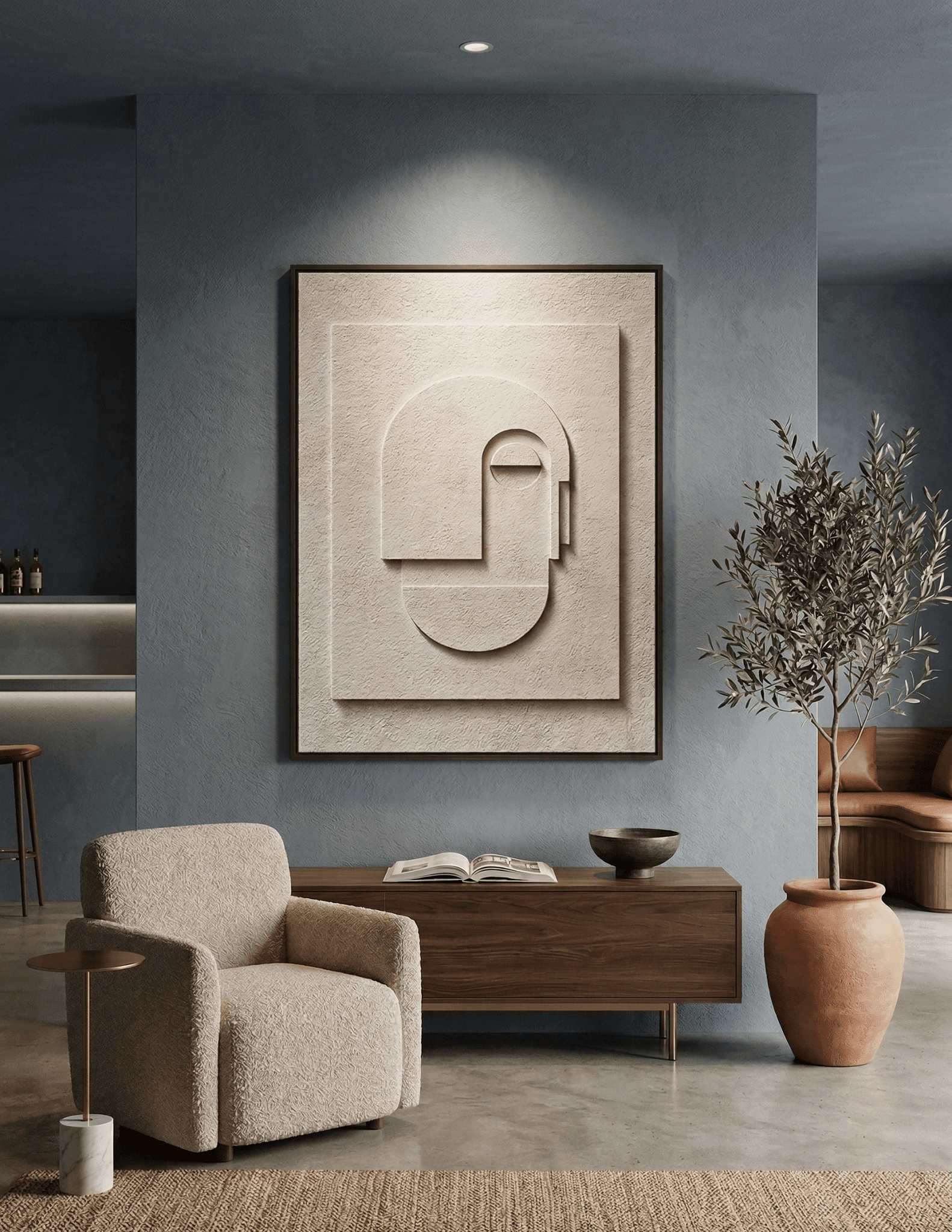 Quiet Profile | Minimalist Abstract Face Wall Art - Arte de Amaris