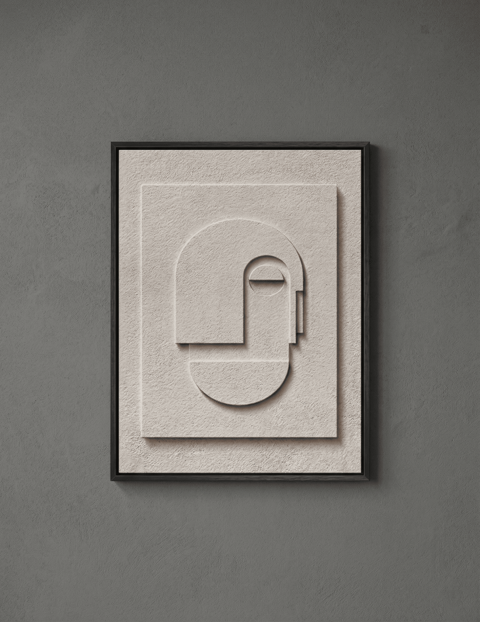 Quiet Profile | Minimalist Abstract Face Wall Art - Arte de Amaris