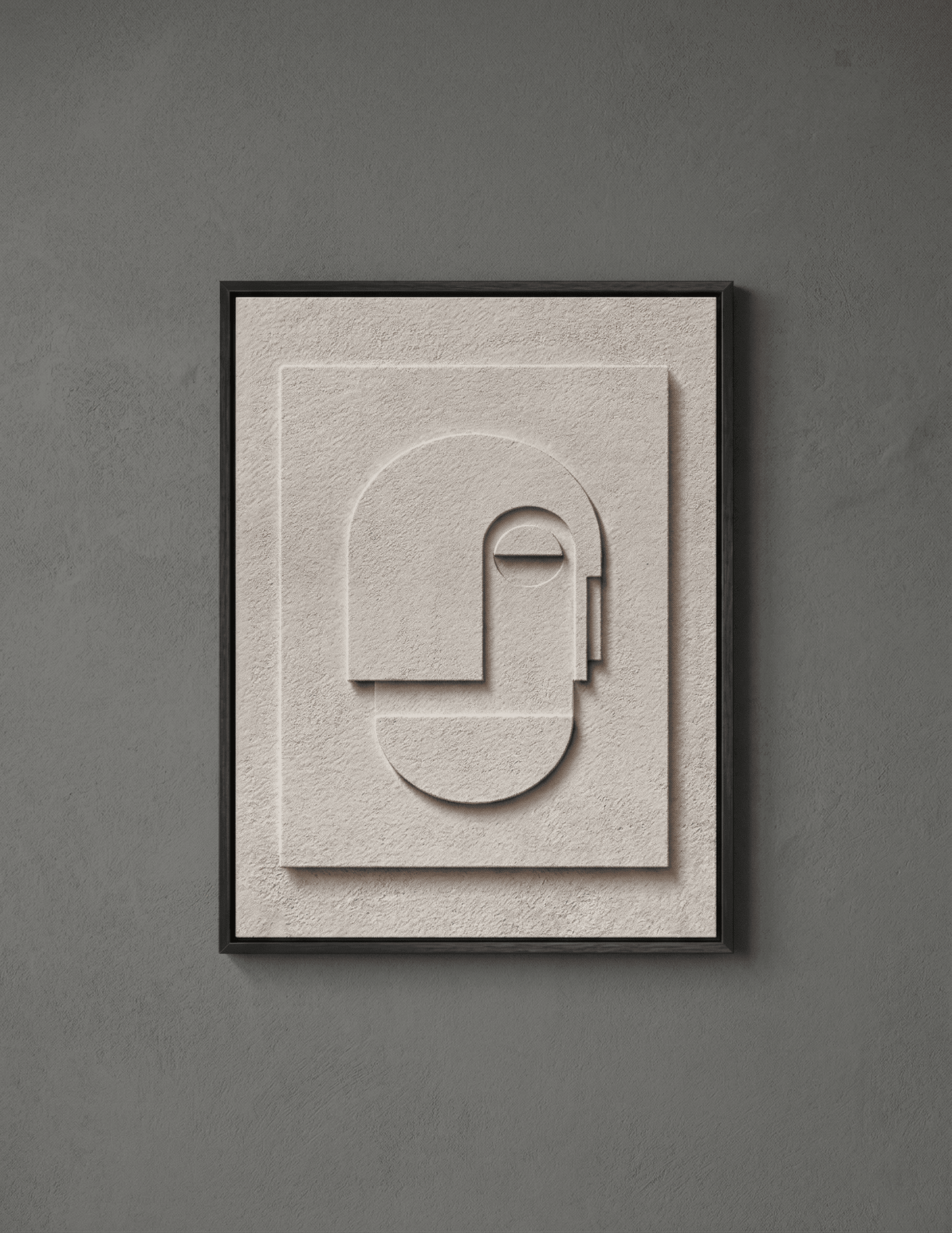 Quiet Profile | Minimalist Abstract Face Wall Art - Arte de Amaris