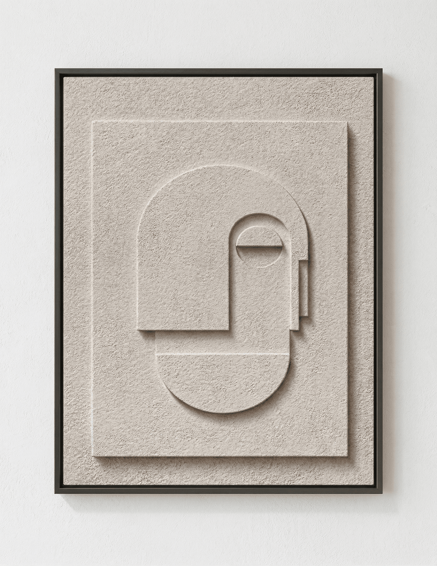 Quiet Profile | Minimalist Abstract Face Wall Art - Arte de Amaris