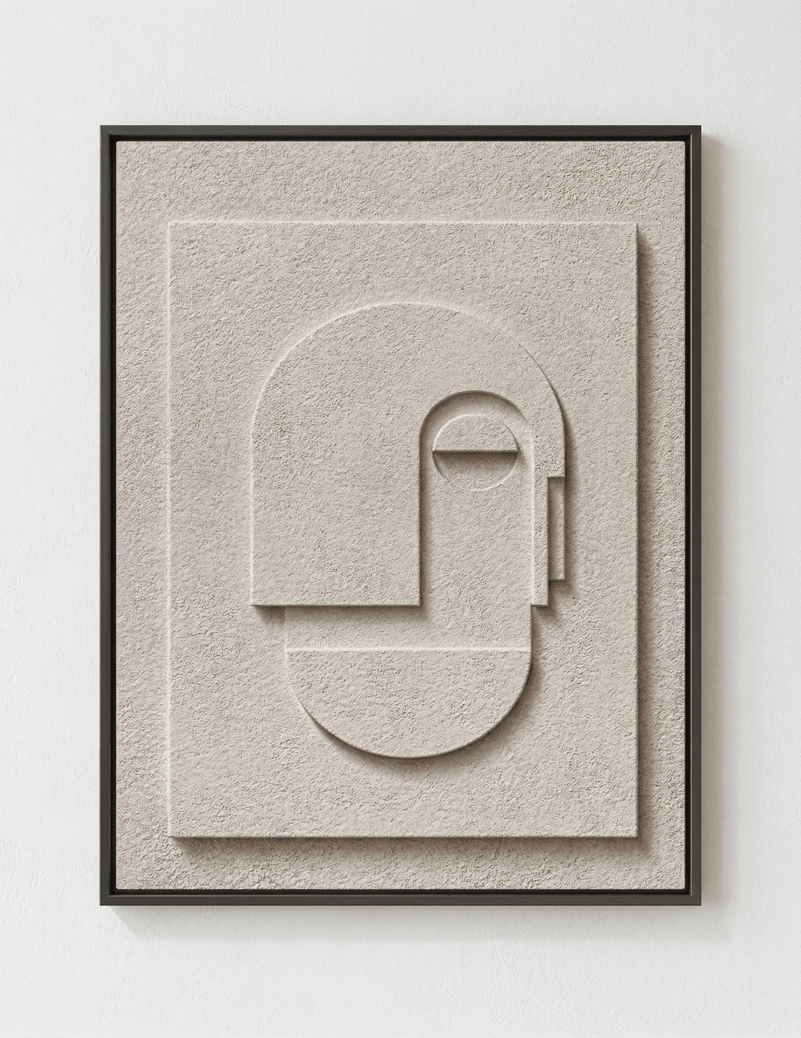 Quiet Profile | Minimalist Abstract Face Wall Art - Arte de Amaris