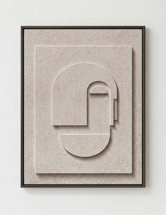 Quiet Profile | Minimalist Abstract Face Wall Art - Arte de Amaris