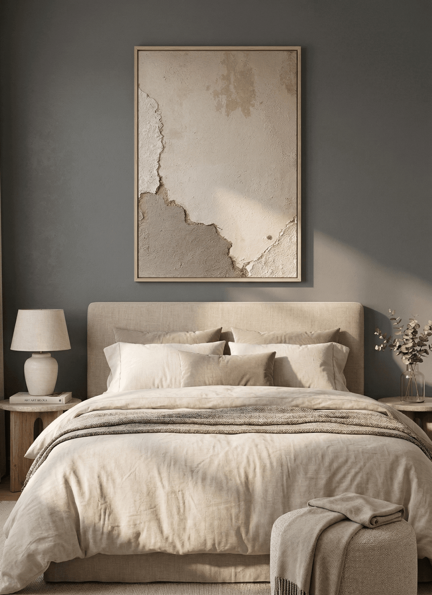 Soft Ruins - Minimalist Beige Plaster Wall Decor - Arte de Amaris